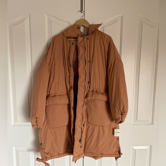 Free People Bronze Duvet Puffer Coat Jacket - NWT - Picture 2 of 6